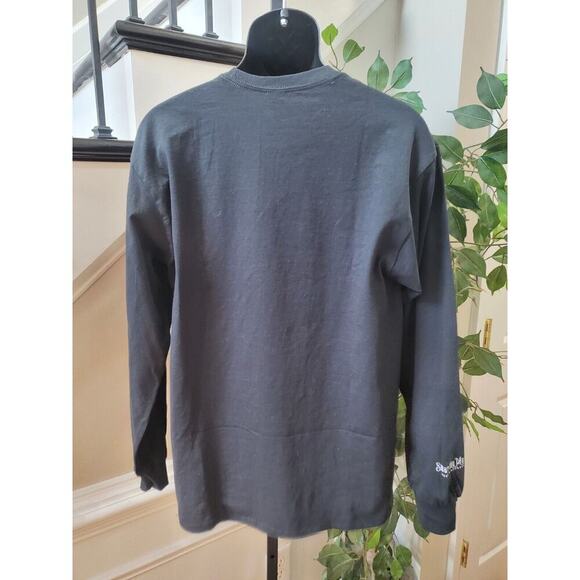 Swarthy Mystic Mens Black Regular Fit Long Sleeve Crew Neck Black Wealth Shirt - Picture 6 of 9